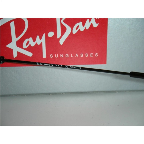 New Rayban Aviator 3025 Polarized Black/Green 58mm - Picture 3 of 8